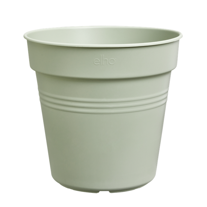 green basics pot de culture 21cm vert pierre
